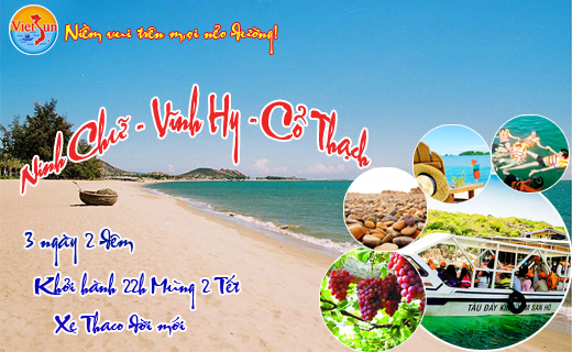 Tour du lịch Ninh Chữ - Công Ty Cổ Phần Du Lịch Và Thương Mại Mặt Trời Việt